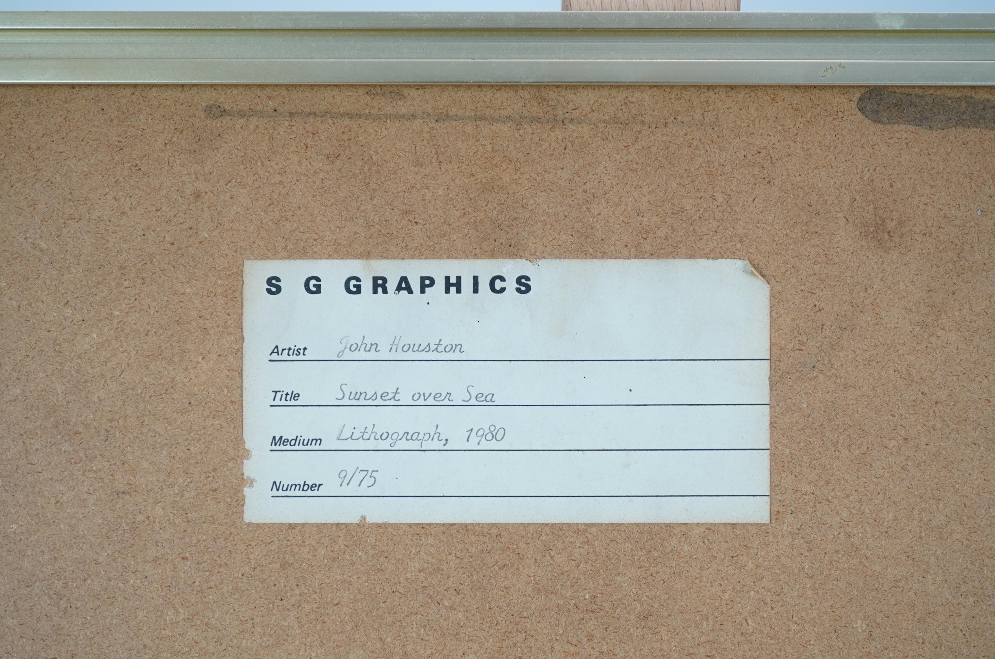 John Houston OBE, RSA, 1930-2008, 'Sunset over Sea'